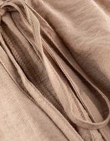 Blusa - Scollo a V - beige