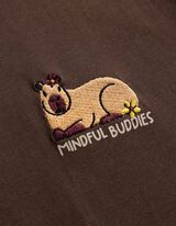 T-Shirt - Tiermotiv - Dunkelbraun