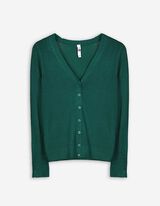 Vest - Regular fit - donkergroen