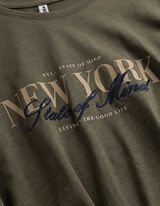 T-shirt - Ricami - verde scuro