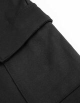 Pantaloni jogging - Buzunare patch - Negru