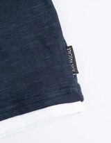 koszulka z długim rękawem - kaptur z troczkiem - ciemny niebieski