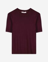 Pull-over - Manches courtes - Lilas foncé