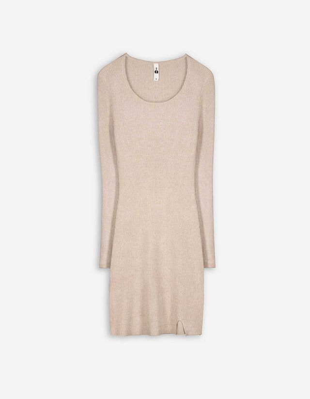 Abito a maglia - Misto viscosa - beige