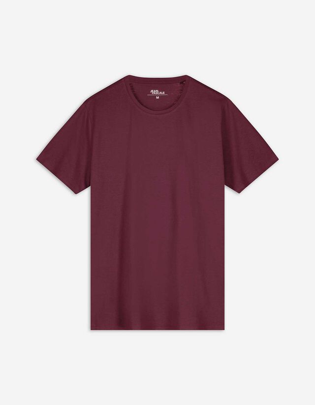 T-shirt - Tinta unita - rosso scuro