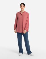 Overhemdblouse - Mousseline - roze