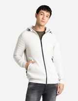 Cipz&aacute;ros meleg&iacute;tőfelső - Bord&aacute;zott - vilagos szurke