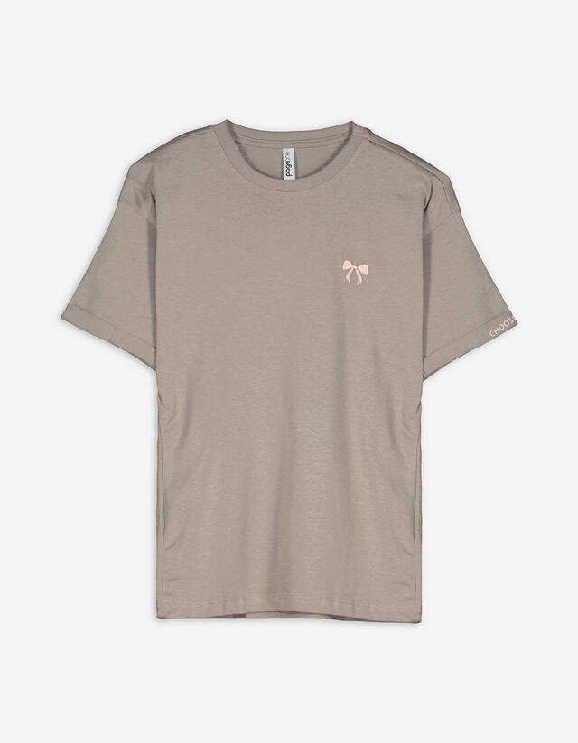 T-shirt - Broderies - Vert clair