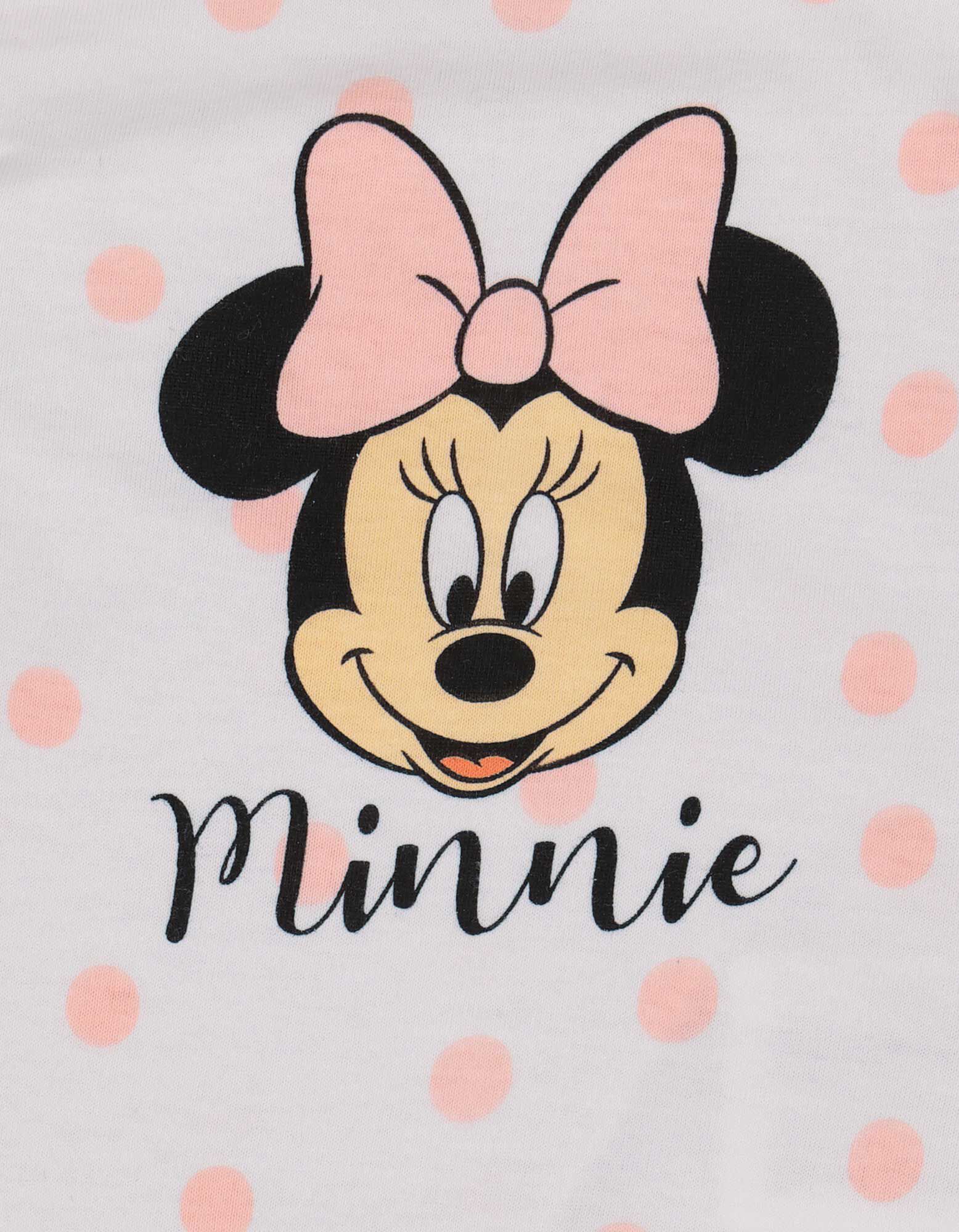 Body s kr&aacute;tkym ruk&aacute;vom - Minnie Mouse - biely