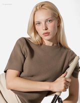 Pullover - Feinstrick - braun