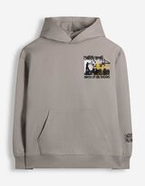 Hoodie - Oversized Fit - Hellgrau