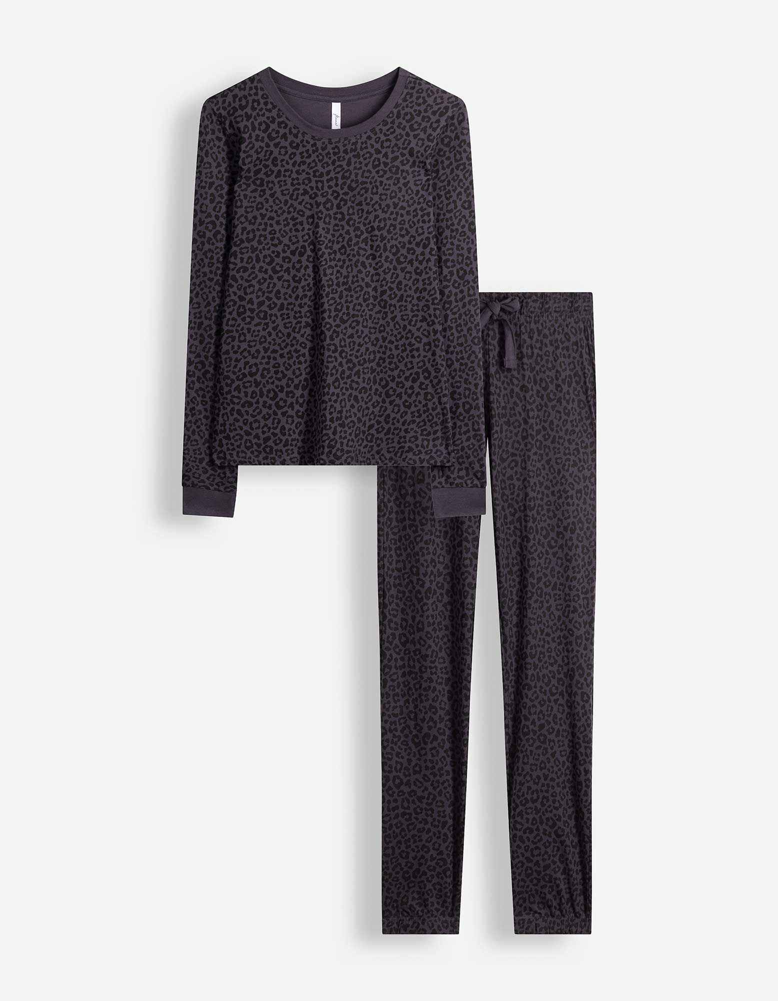 Pyjama Set aus Shirt und Hose - Jersey - Dunkelgrau