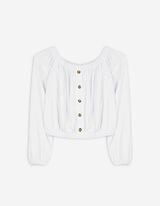 Blouse - kort - wit