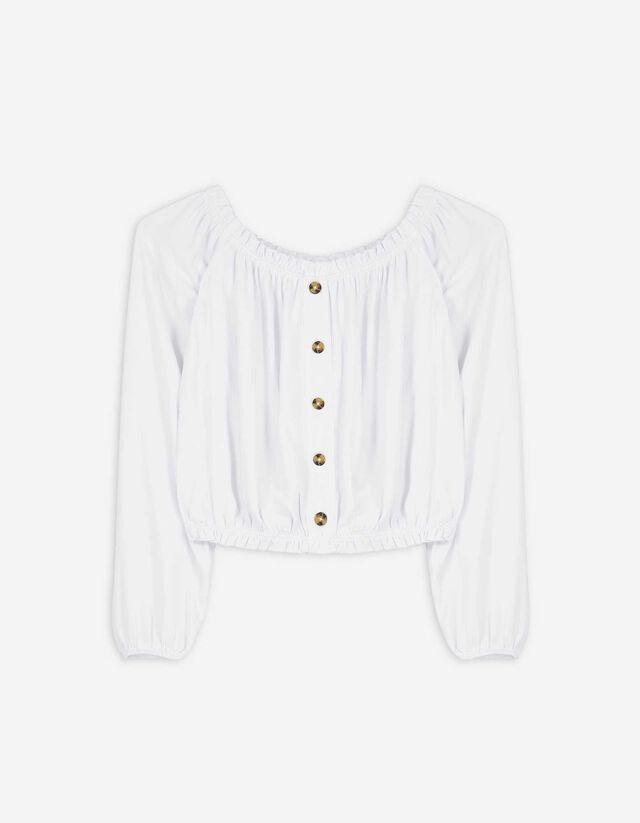 Blouse - kort - wit