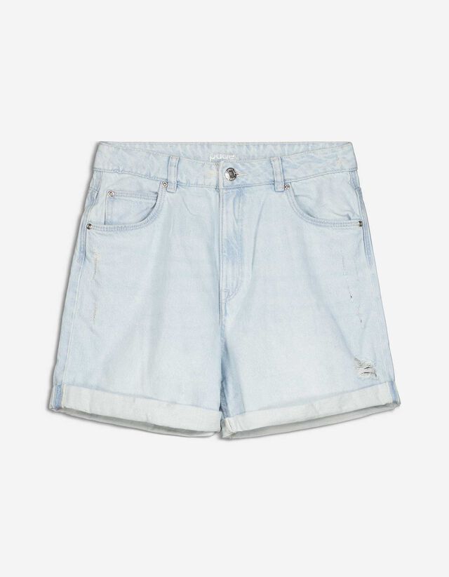 Denim short - Mom Fit - lichtblauw