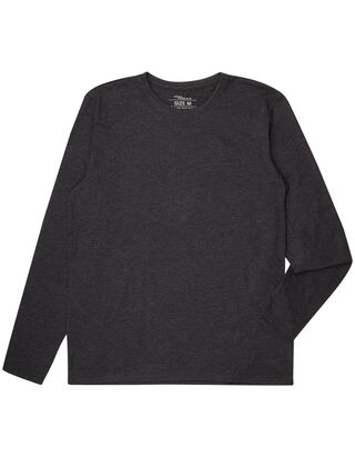 Herren Longsleeve in Melange-Optik