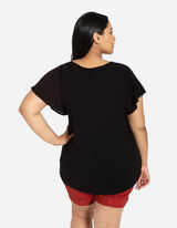 Blusenshirt - Viskose-Mix