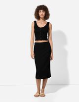 top - mieszanka wiskozowa - czarny