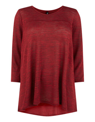 Damen Longsleeve in Melangeoptik