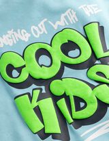 Sweatshirt - R&uuml;ckenprint - hellblau