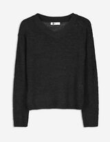 Pulover - Oversized Fit - Negru