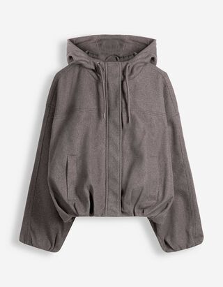 Blouson - Coupe oversize - Gris