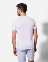 T-Shirt - Stickereien - wei&szlig;