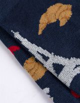 Socken - Allover-Muster - dunkelblau