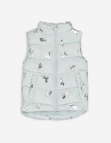 Gilet - Motief all-over - turkoois