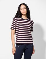 T-Shirt - Streifen - dunkelblau