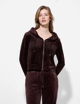 Sportinis &scaron;varkelis - Aksomas - tamsiai rudas