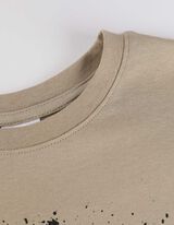 Langarmshirt - Frontprint - beige