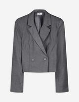 Blazer - kort - grijs