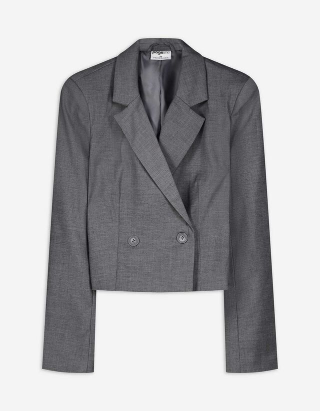 Blazer - kort - grijs