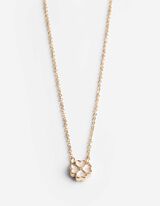 Kette - Metallic-Details - goldfarben