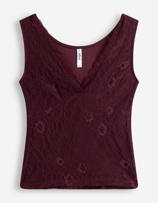Top - Spitze - Lila