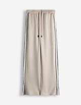 Palazzo kelnės - &Scaron;oninės juostos - baltas