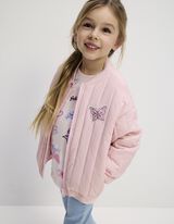 Jacke - Stickereien - rosa