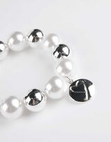 Narukvica - Ukrasne perlice - bela