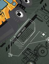 T-shirt - Druk z przodu - ciemny zielony