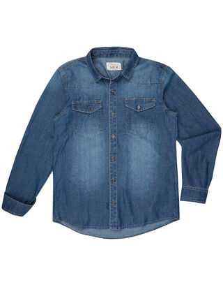 Herren Jeanshemd mit Brusttaschen