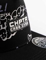 Basecap - Allover-Print - schwarz