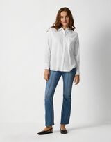 Overhemdblouse - Zachte touch - wit