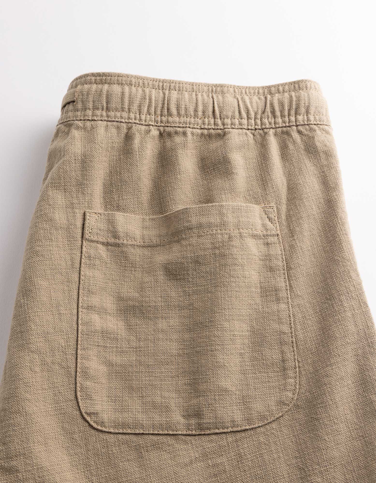 Shorts - Leinen-Optik - Beige