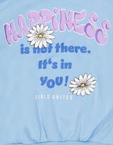 Hoodie - Print - blauw