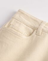 Culotte - High Waist - wei&szlig;