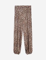 Hose - Leopardenmuster - weiß