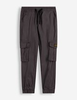 Jogpants - Aufgesetze Taschen - Dunkelgrau