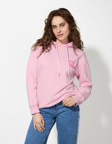 Džemperis - Gaubtas - sviesiai rozinis