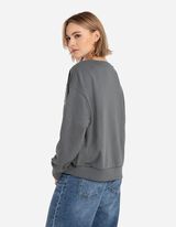 bluza - hafty - szary